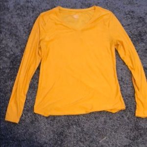 Mustard yellow long sleeve V -neck XL/XG/(15-17)
